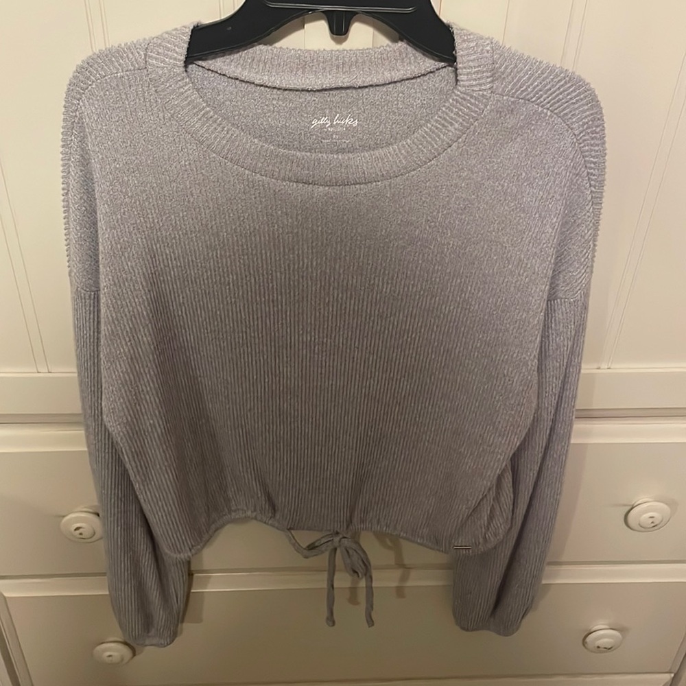 Gilly Hicks Tie Knot Cropped Sweater
